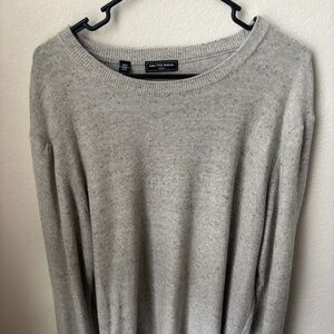 Saks Fifth Avenue Grey multi-color speckle crewneck sweater, XL